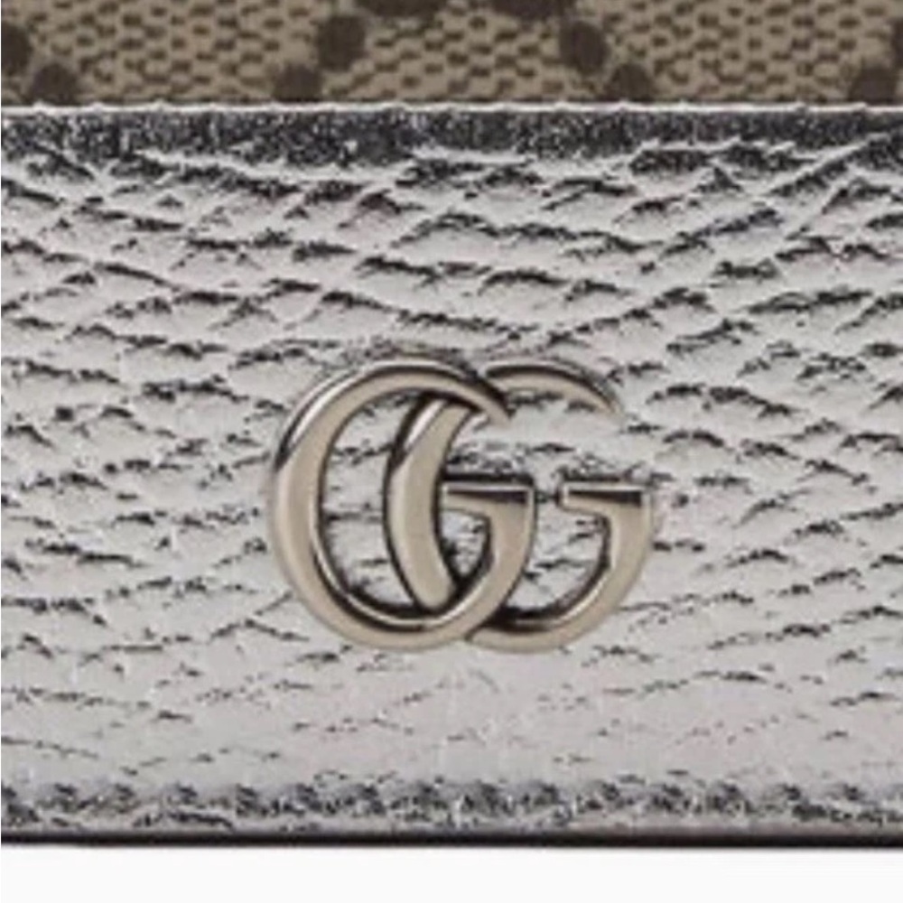 Gucci Marmont Compact Wallet Monogram With Silver Trim and Interior NWT! - Picture 3 of 7